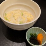 泳ぎとらふぐ活蟹料理 あじ平 - 雑炊