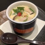 泳ぎとらふぐ活蟹料理 あじ平 - 白子茶碗蒸