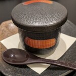 泳ぎとらふぐ活蟹料理 あじ平 - 白子茶碗蒸