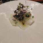 森の鉄板ダイニング まるやま苑 - イカのカルパッチョ