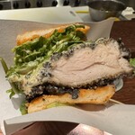 食堂さいと右 - チキンカツサンド　アップ