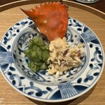 食堂さいと右 - 渡り蟹　自家製ソース和え