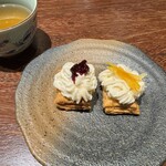 食堂さいと右 - デザート　ほうじ茶