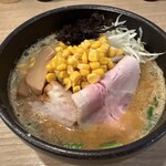 人力俥 - コーンがたっぷり！濃厚味噌らーめん1100円税込