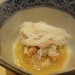 伊吹 - 付きだし・セコ蟹三杯酢