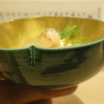 伊吹 - カワハギと肝のポン酢・・・器