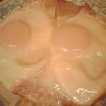 三ちゃん食堂 - ハムエッグ ２８０円(税込)