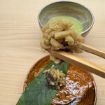 木佐貫 - 能登栗を使った栗きんとん、箸上げ