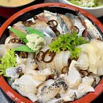 蛯寿し - サンマ・イカ南蛮丼に活ツブ プラス