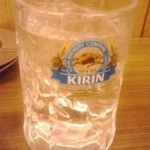 三ちゃん食堂 - 焼酎水割り ３５０円(税込)