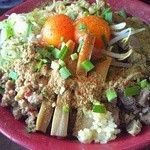 中華そば 白壁 あおい  - まぜそば特盛り