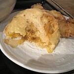 太常うどん 銀座本店 - 柿天ぷら中身