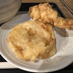 太常うどん - 柿天ぷらととり天