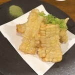 横須賀夜市 - ホワイトコーンの天ぷら