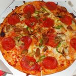 ドミノピザ - 平日ランチ限定 ドミノ・デラックスS(クリスピー) T.O. ５００円．