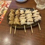 三代目 鳥メロ 広島駅南口店 - 鶏皮と軟骨串
