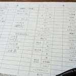 焼き鳥 あちゃこ - 注文表