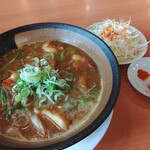 幸楽苑 - 和風カレーラーメンとトッピング