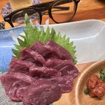 和食屋 ふくしま - 馬刺し。熊本も美味いけど、福島も美味い
