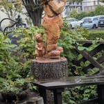 リリエンベルグ - お店の前で食べました