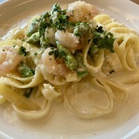 PIZZERIA347 by il pinolo - フェットチーネ　小海老と季節野菜のレモンクリーム