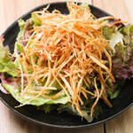 屋台居酒屋 大阪 満マル - パリパリごぼうサラダ