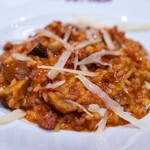  ラ･ベットラ･ダ･オチアイ - 2025.10 本日のリゾット（栗とキノコのミートソースリゾット）