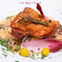  ラ･ベットラ･ダ･オチアイ イケブクロ - 2025.10 みつせ鶏ソテー ポルチーニとマッシュルームのクリームソース