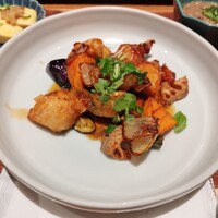 美食米門  - 鶏むね肉黑酢あんかけ御膳1400円