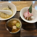 自家製麺 くろ松 - 特上白醤油つけ麺 1,800円