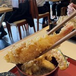 泉 - ミニ天丼　海老天