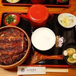 炭焼うな富士 東京ミッドタウン八重洲店 - 特上ひつまぶし　ご飯大盛