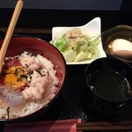 北地蔵 - 北地蔵　本鮪たたき丼+おまかせ　1000円　2014年11月