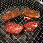 和牛焼肉 牛のよだれ - 2014.11.13炭火焼焼肉ランチ1200円(税込)