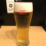 いな穂 - 生ビールはスーパードライです。
