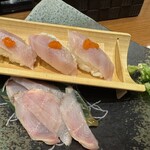海へ - ホッケの刺身と握り