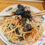 背脂煮干中華そば 我武者羅 - やはり味変は一味。これが最終形態。