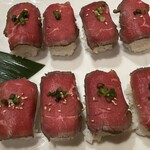 個室居酒屋 船橋之宴 - 常陸牛の肉寿司