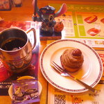 珈琲所コメダ珈琲店 - まんぷくプレート ヒレカツ ＆ モーニングサービス 山食パン（トースト） バター 手作りたまごペースト ＆ アイスコーヒー たっぷりサイズ 氷抜き✖️2 ＆ 純栗ぃむ （セット）