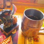 珈琲所コメダ珈琲店 - まんぷくプレート ヒレカツ ＆ モーニングサービス 山食パン（トースト） バター 手作りたまごペースト ＆ アイスコーヒー たっぷりサイズ 氷抜き✖️2 ＆ 純栗ぃむ （セット）