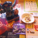 珈琲所コメダ珈琲店 - まんぷくプレート ヒレカツ ＆ モーニングサービス 山食パン（トースト） バター 手作りたまごペースト ＆ アイスコーヒー たっぷりサイズ 氷抜き✖️2 ＆ 純栗ぃむ （セット）