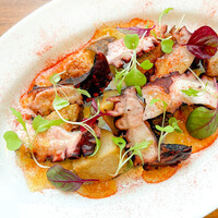 真ダコと紀の里産さといもの"ガリシア風" 柚子のサルサ