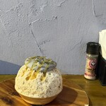 冬夏青々 - 黒ごま味噌かぼちゃかき氷