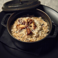 ポルチーニと16穀米のクリームリゾット