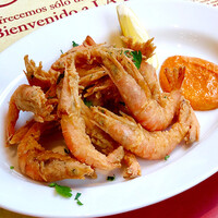 芝海老のフリット ～海老みそサルサ～