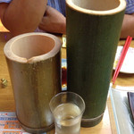 Motsukindou - 竹の香りで清酒も一層美味。