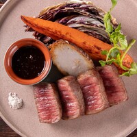 笠間和牛の内ももステーキとお野菜のロースト