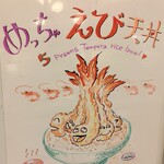 天ぷら 天寅 - 立て看板のイラスト