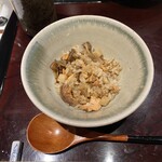 鉄板焼き いわ倉 - お腹いっぱいだったので、超少なめで依頼。