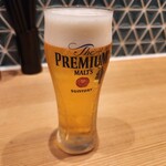 鮨・酒・肴 杉玉 - 生ビールチビ